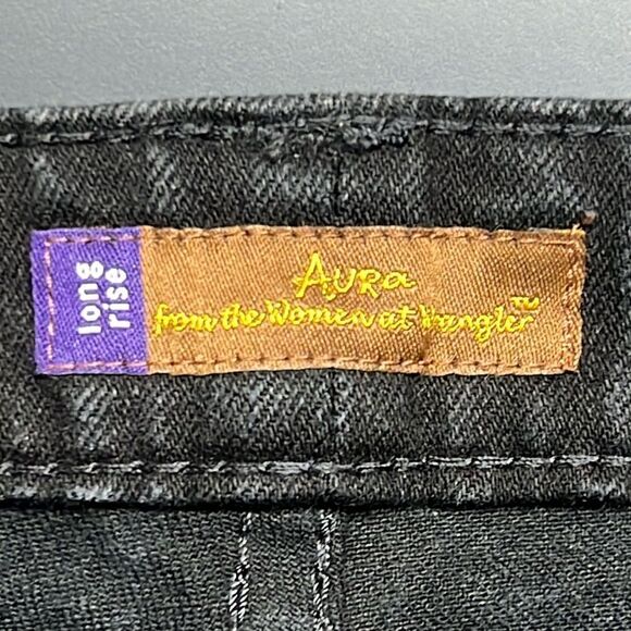 Black Long Rise Denim Jeans By Aura. Size 10 - Picture 5 of 8